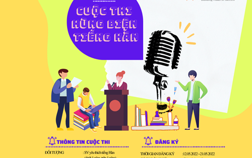 CUỘC THI HÙNG BIỆN TIẾNG HÀN CẤP TRƯỜNG 2021 - 2022